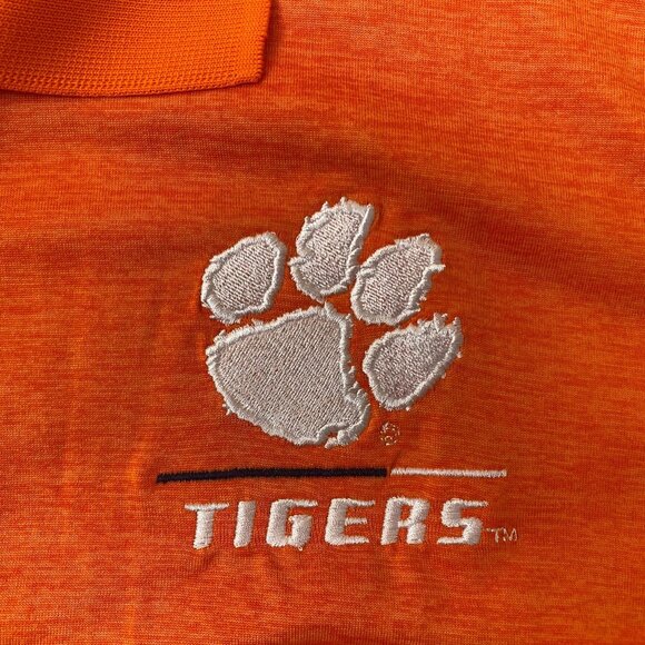 NWT Champion Mens Polo Shirt Size 2XL Clemson Tigers Top Short Sleeve Orange - Picture 8 of 11